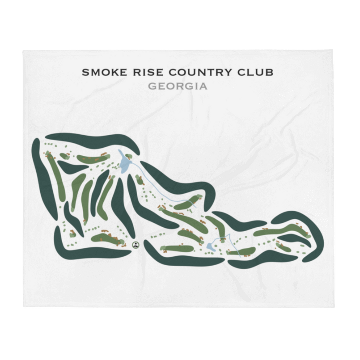 Smoke Rise Country Club, Georgia - Printed Golf Courses