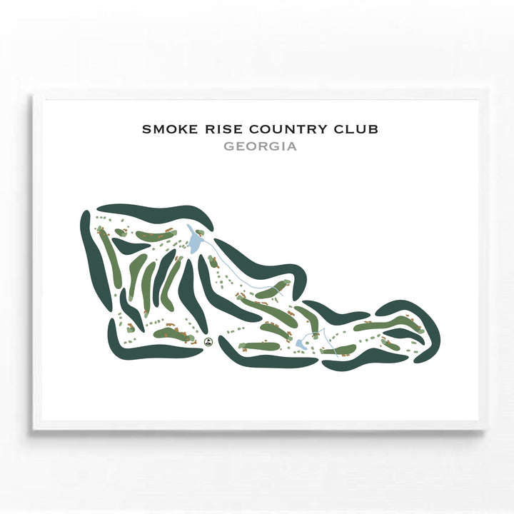 Smoke Rise Country Club, Georgia - Printed Golf Courses