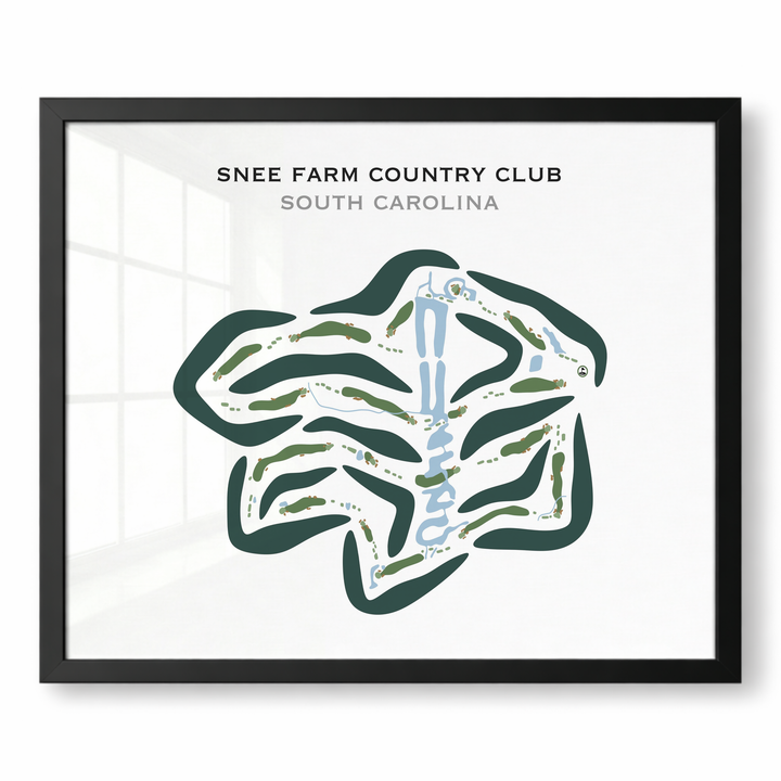 Snee Farm Country Club, South Carolina - Printed Golf Course
