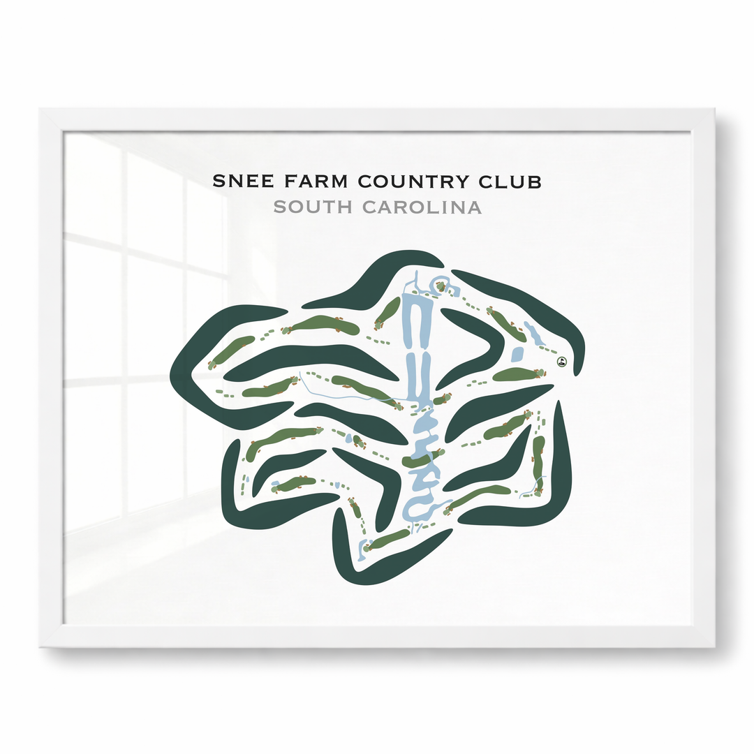 Snee Farm Country Club, South Carolina - Printed Golf Course