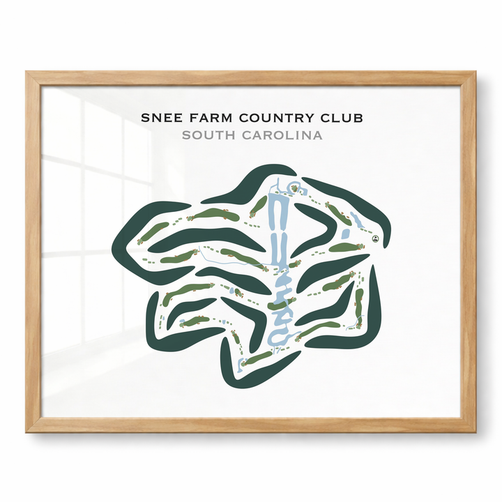 Snee Farm Country Club, South Carolina - Printed Golf Course