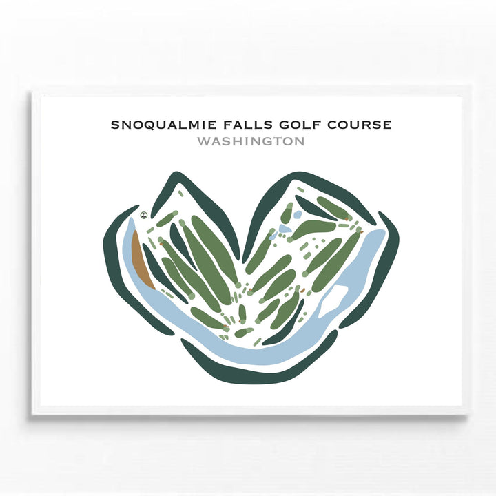 Snoqualmie Falls Golf Course, Washington - Printed Golf Courses