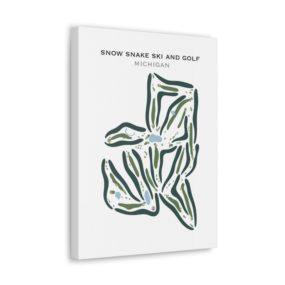 Snow Snake Ski & Golf, Michigan - Printed Golf Courses