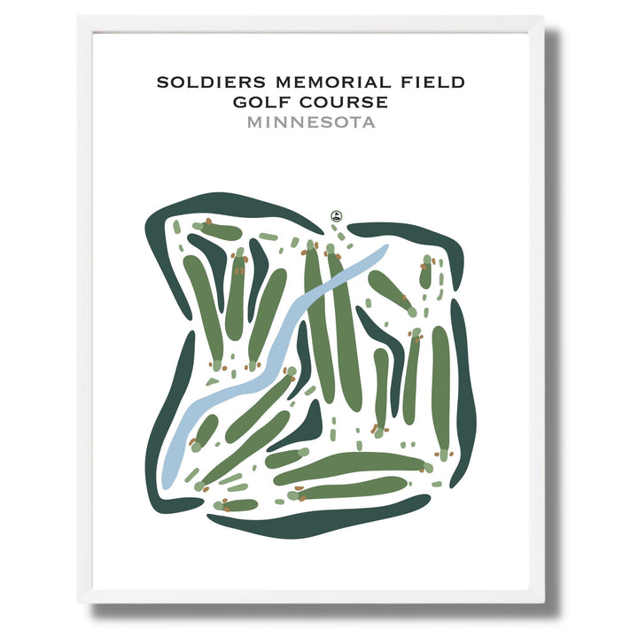 Soldiers Memorial Field Golf Course, Minnesota - Printed Golf Courses