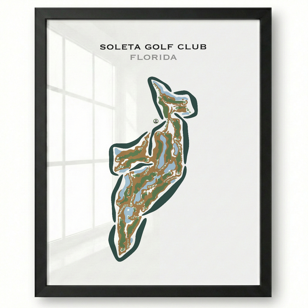 Soleta Golf Club, Florida - Printed Golf Courses