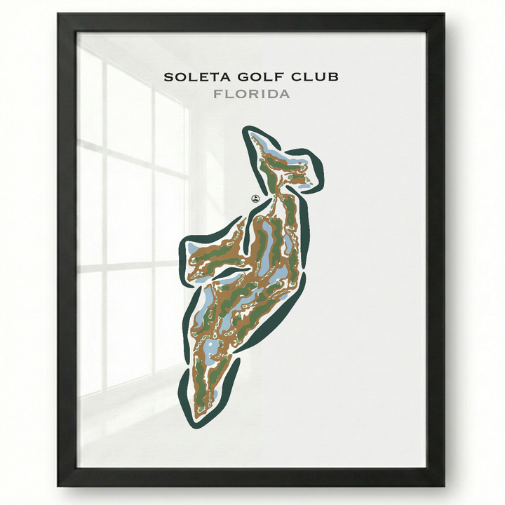 Soleta Golf Club, Florida - Printed Golf Courses