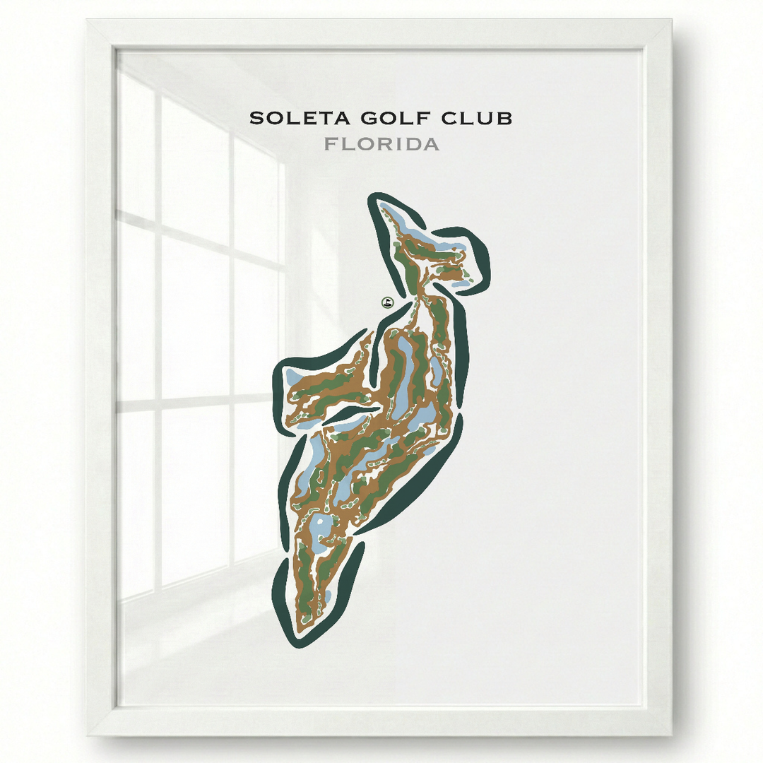 Soleta Golf Club, Florida - Printed Golf Courses
