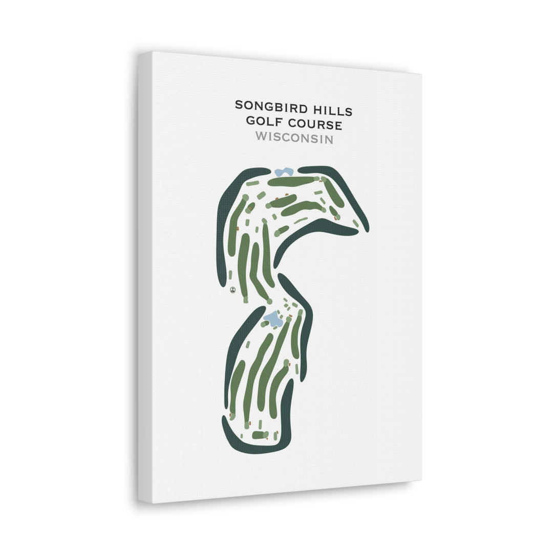 Songbird Hills Golf Club, Wisconsin - Printed Golf Course