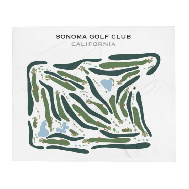 Sonoma Golf Club, California - Printed Golf Course
