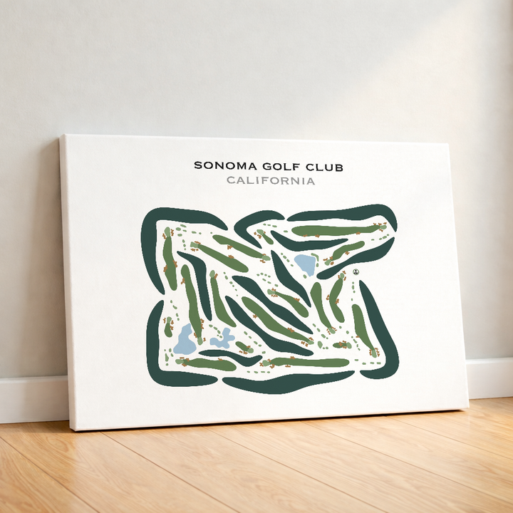 Sonoma Golf Club, California - Printed Golf Course