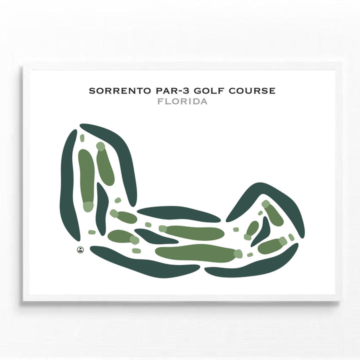 Sorrento Par-3 Golf Course, Florida - Printed Golf Courses