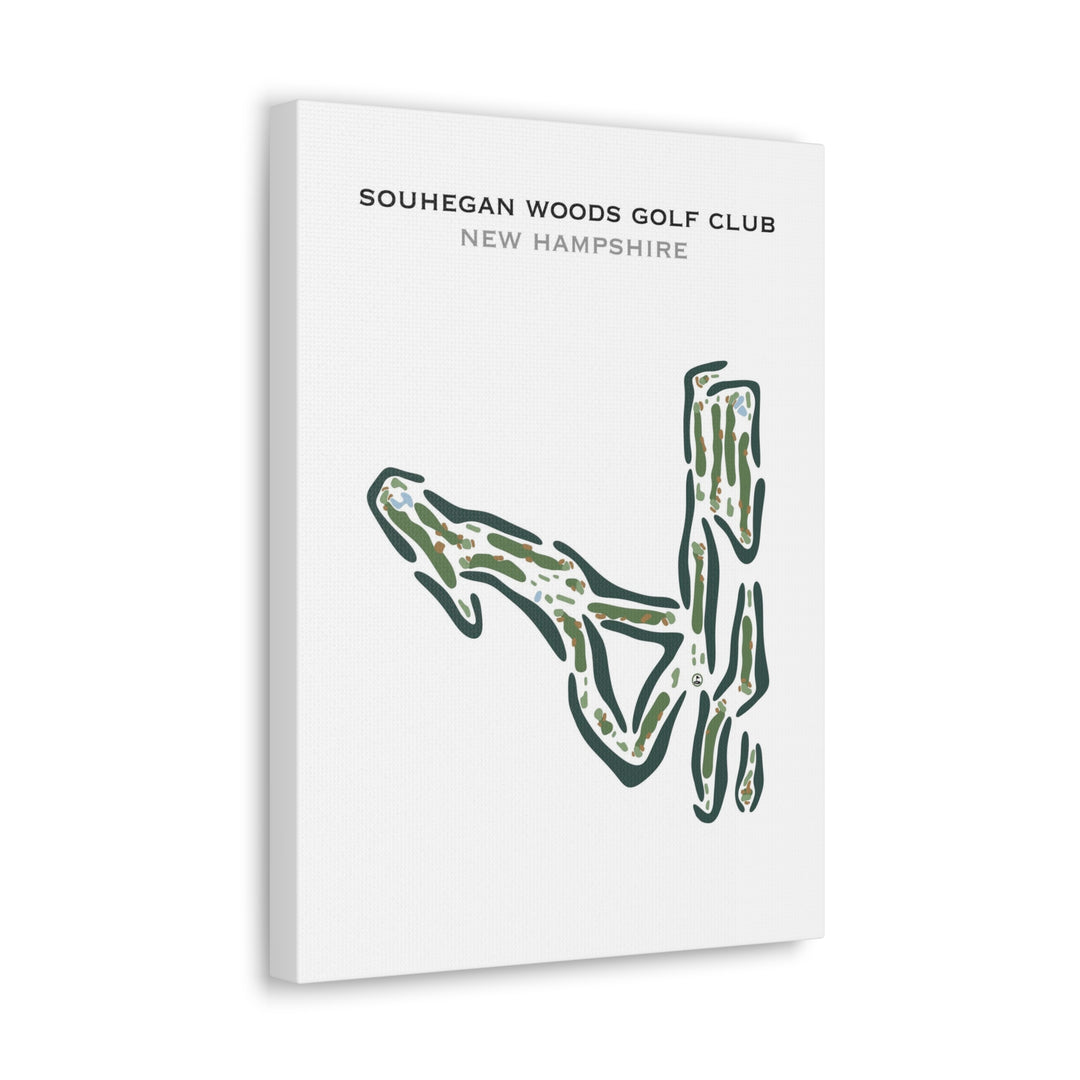 Souhegan Woods Golf Club‎, New Hampshire - Printed Golf Course