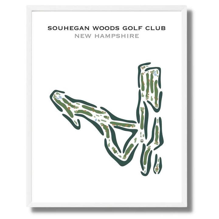 Souhegan Woods Golf Club‎, New Hampshire - Printed Golf Course