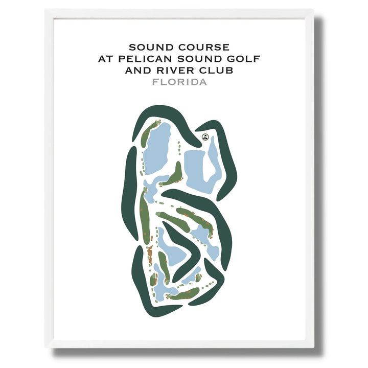Sound Course at Pelican Sound Golf & River Club, Florida - Printed Golf Courses