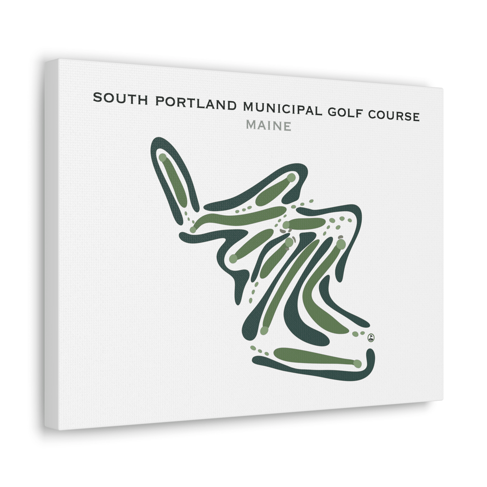 South Portland Municipal Golf Course, Maine - Printed Golf Courses - Golf Course Prints