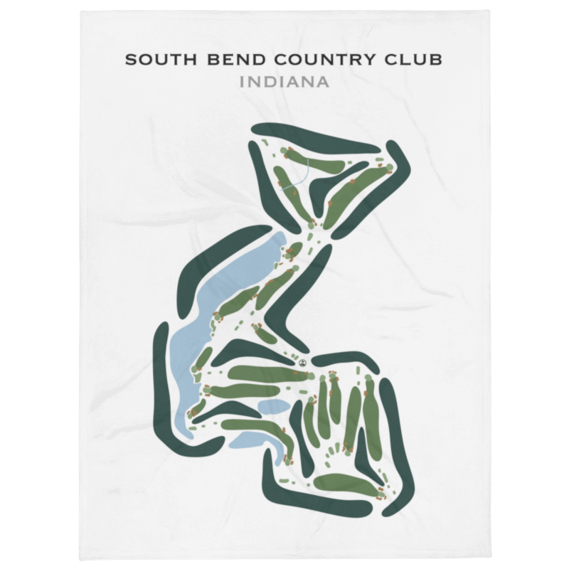 South Bend Country Club, Indiana - Printed Golf Courses