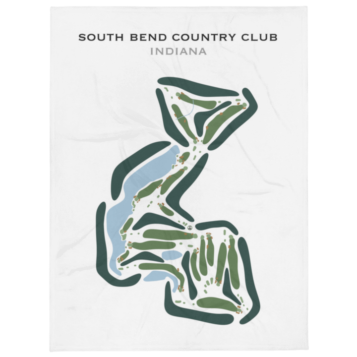 South Bend Country Club, Indiana - Printed Golf Courses