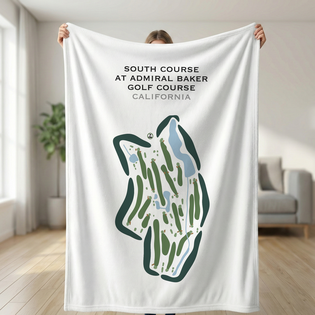 South Course at Admiral Baker Golf Course, California - Printed Golf Courses