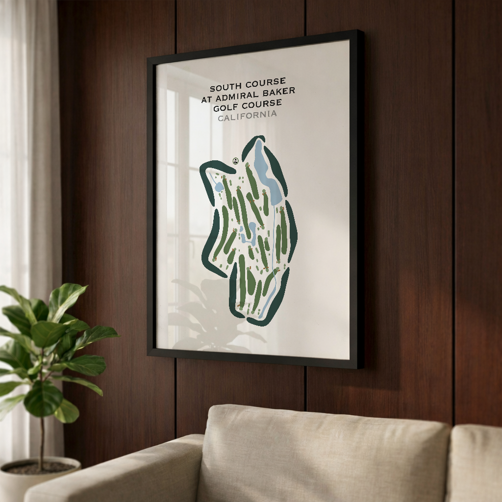 South Course at Admiral Baker Golf Course, California - Printed Golf Courses