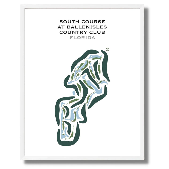 South Course at BallenIsles Country Club, Florida - Printed Golf Courses