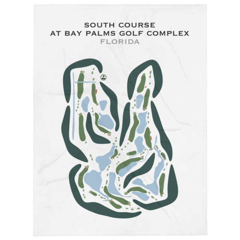 South Course at Bay Palms Golf Complex, Florida - Printed Golf Courses