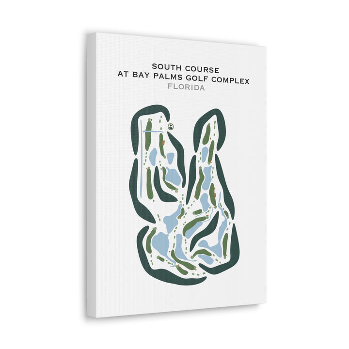 South Course at Bay Palms Golf Complex, Florida - Printed Golf Courses