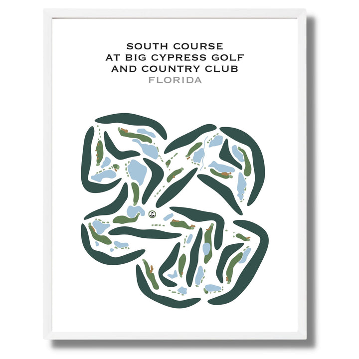 South Course at Big Cypress Golf & Country Club, Florida - Printed Golf Courses