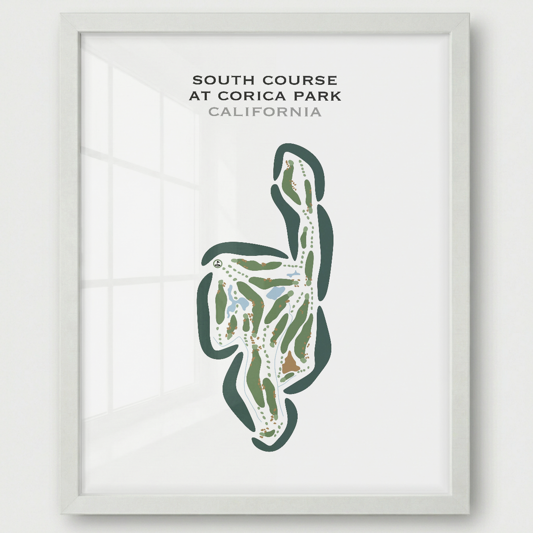 South Course at Corica Park, California - Printed Golf Courses