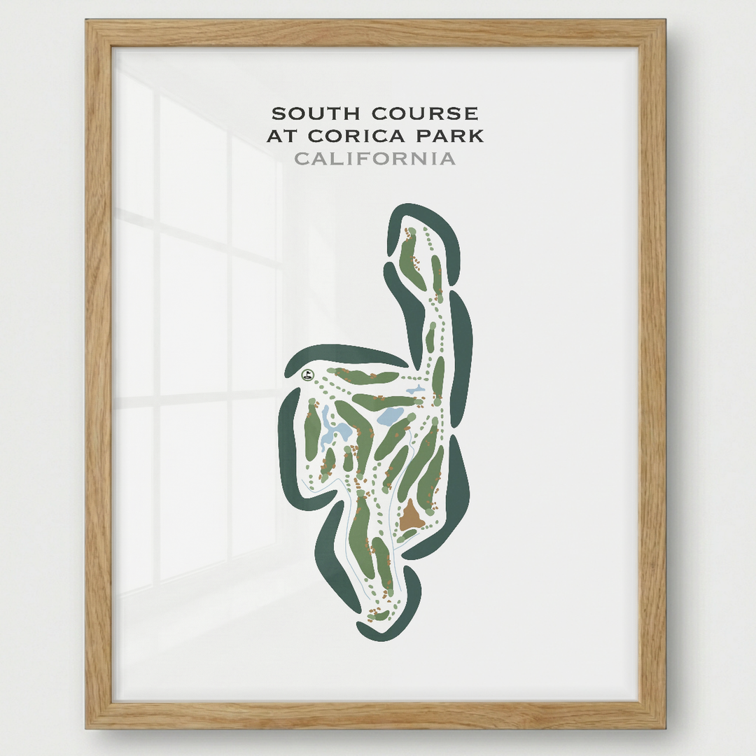 South Course at Corica Park, California - Printed Golf Courses