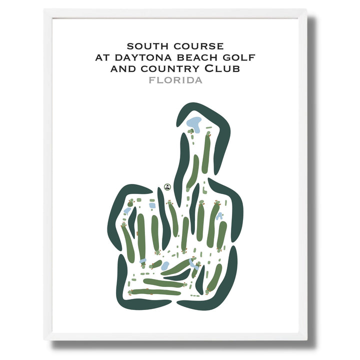 South Course at Daytona Beach Golf & Country Club, Florida - Printed Golf Courses
