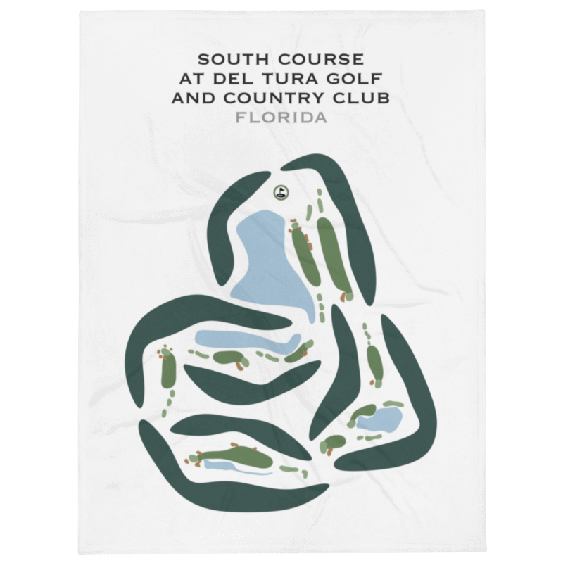 South Course at Del Tura Golf & Country Club, Florida - Printed Golf Courses