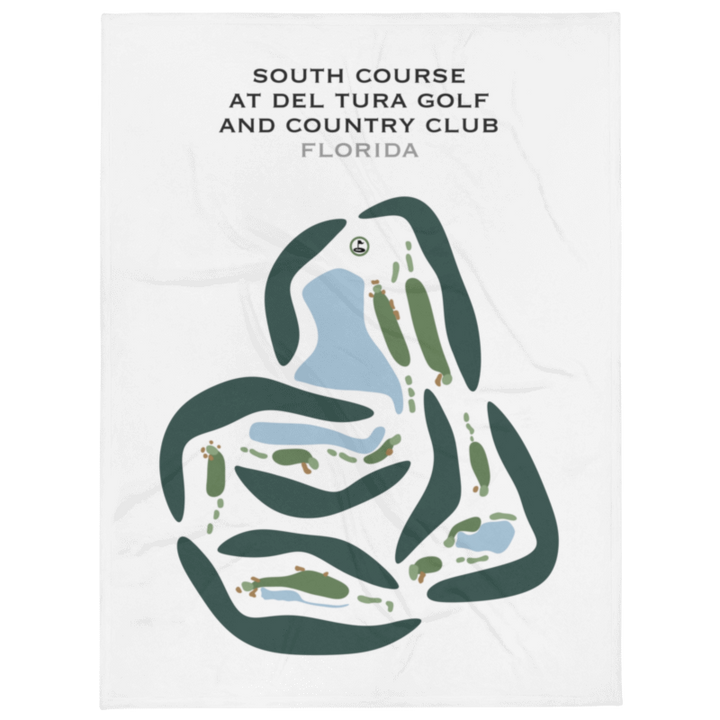 South Course at Del Tura Golf & Country Club, Florida - Printed Golf Courses
