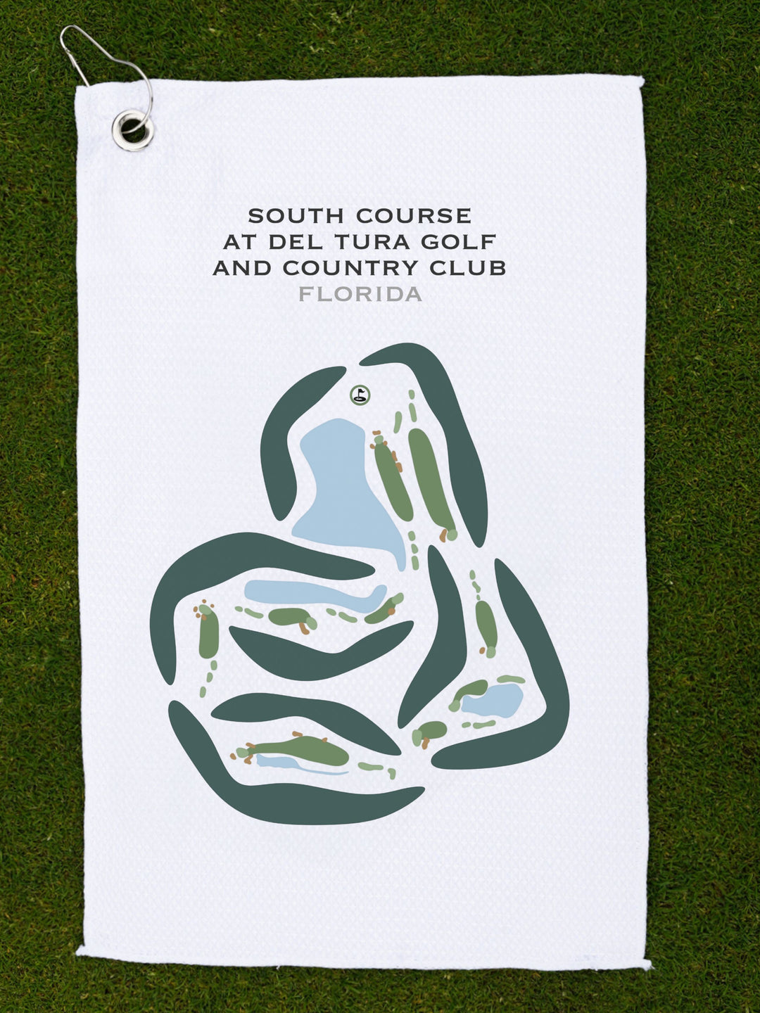South Course at Del Tura Golf & Country Club, Florida - Printed Golf Courses