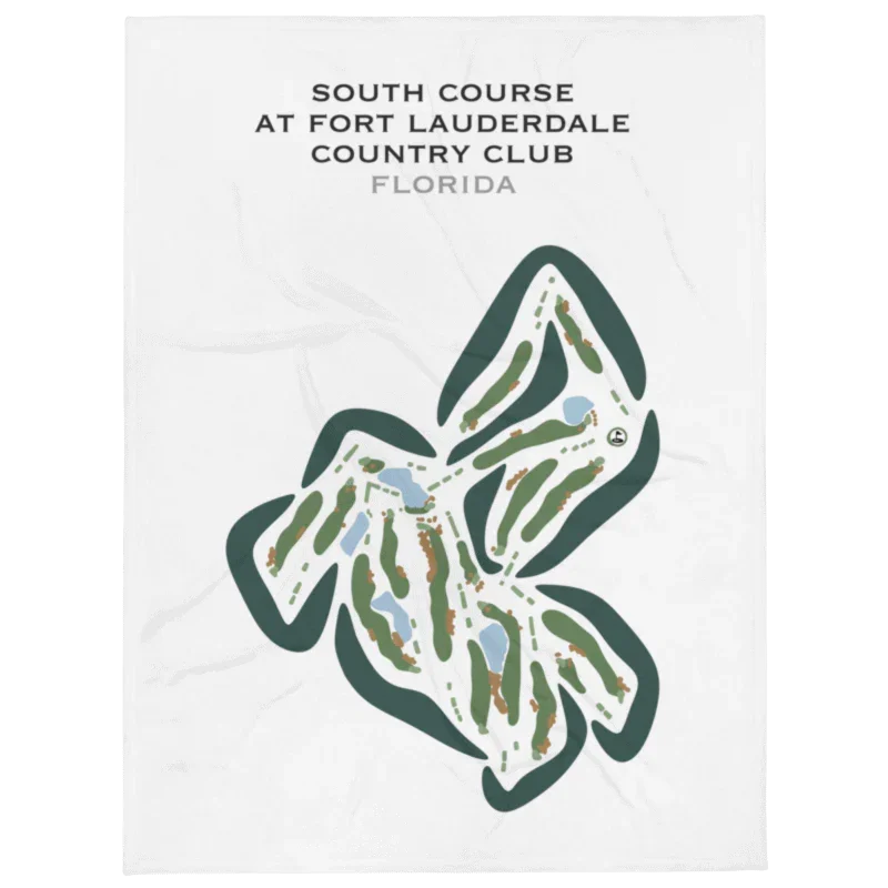 South Course at Fort Lauderdale Country Club, Florida - Printed Golf Courses