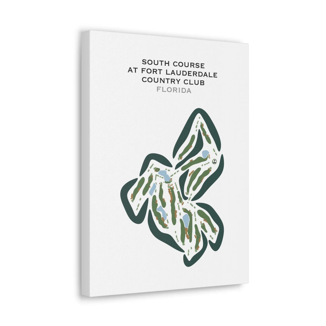 South Course at Fort Lauderdale Country Club, Florida - Printed Golf Courses