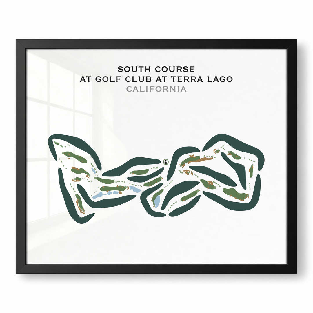 South Course at Golf Club At Terra Lago, California - Printed Golf Courses