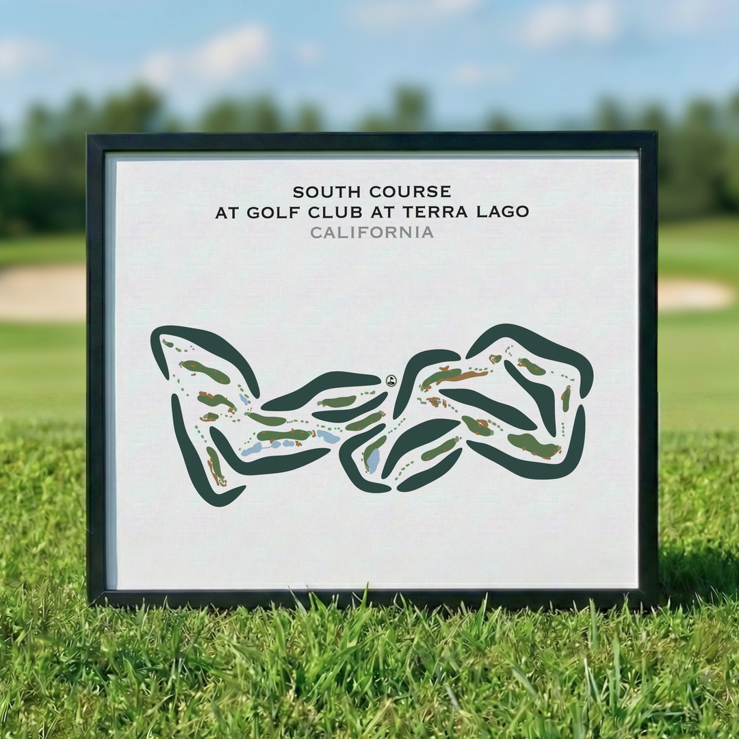 South Course at Golf Club At Terra Lago, California - Printed Golf Courses