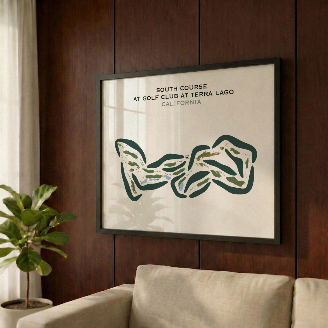 South Course at Golf Club At Terra Lago, California - Printed Golf Courses