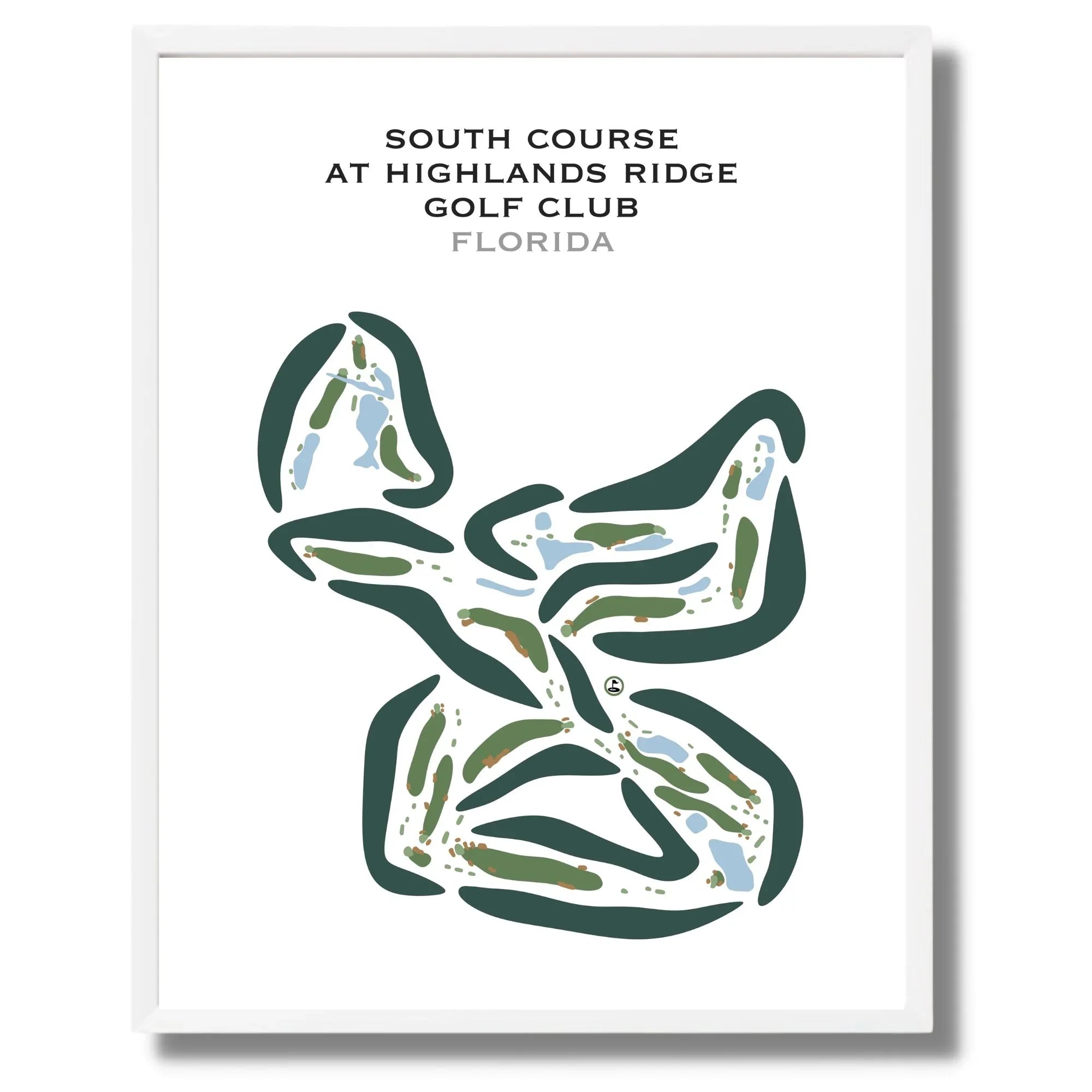 Buy the best printed golf course South Course at Highlands Ridge Golf ...