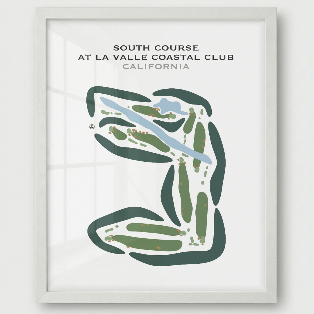 South Course at LaValle Coastal Club, California - Printed Golf Courses