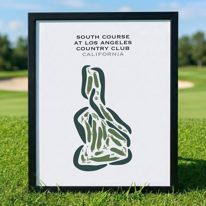 South Course at Los Angeles Country Club, California - Printed Golf Courses
