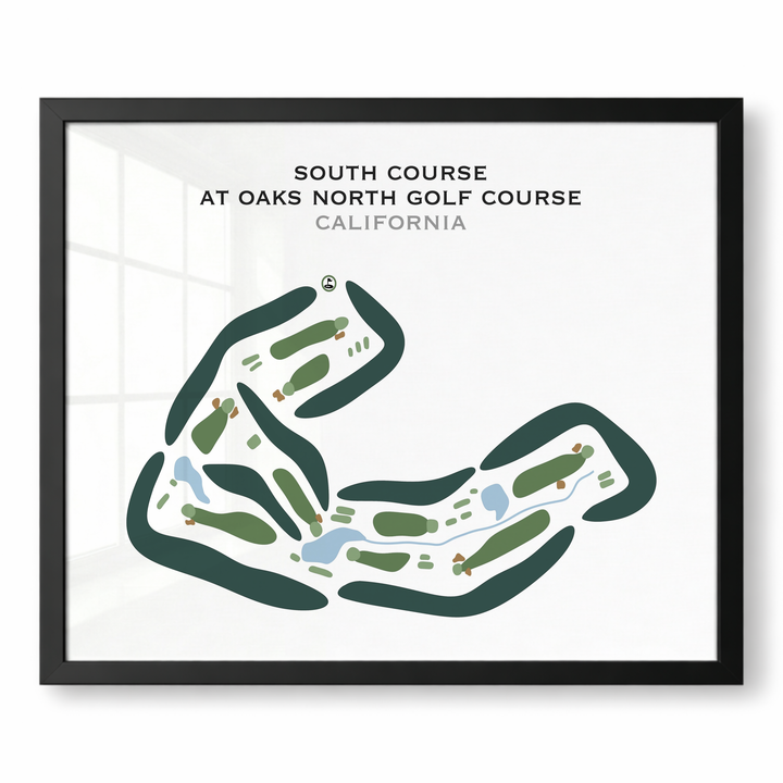 South Course at Oaks North Golf Course, California - Printed Golf Courses