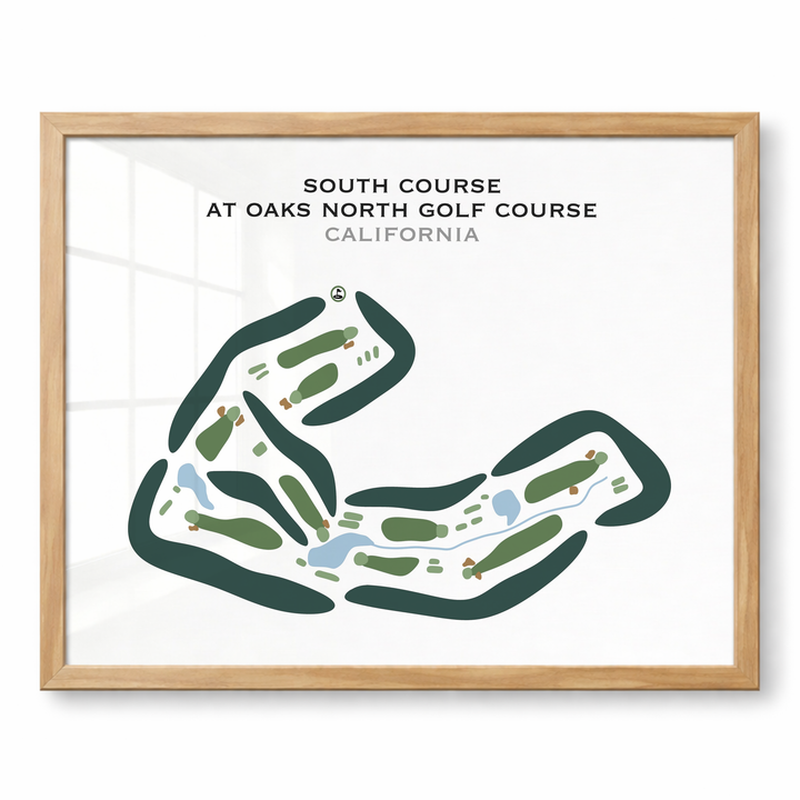 South Course at Oaks North Golf Course, California - Printed Golf Courses