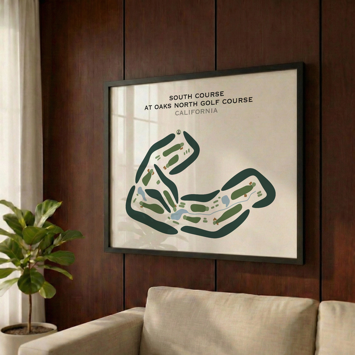 South Course at Oaks North Golf Course, California - Printed Golf Courses
