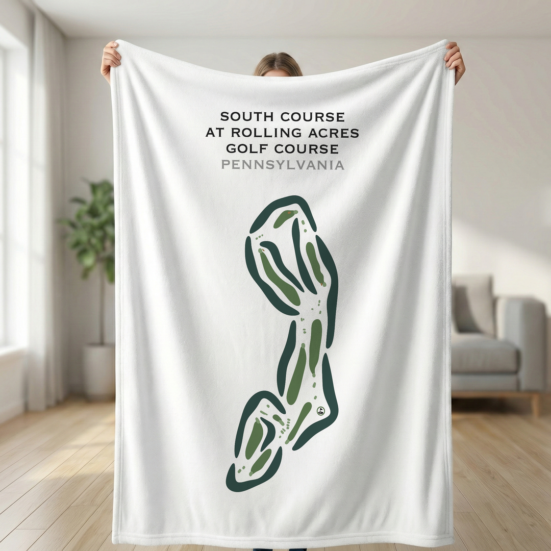 South Course at Rolling Acres Golf Course, Pennsylvania - Printed Golf Courses
