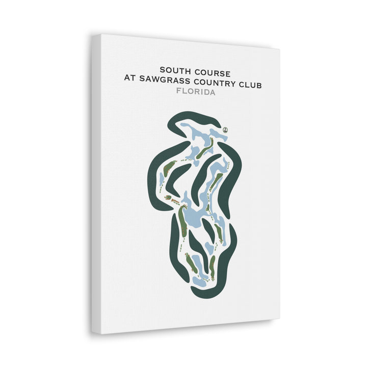 South Course at Sawgrass Country Club, Florida - Printed Golf Courses