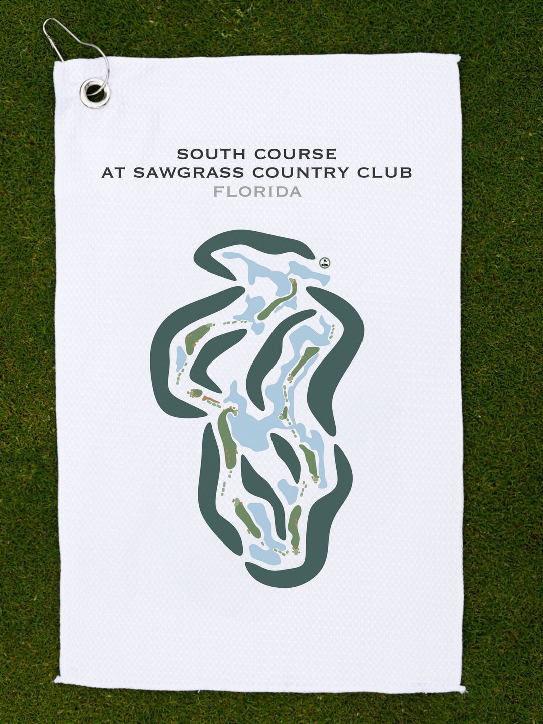 South Course at Sawgrass Country Club, Florida - Printed Golf Courses