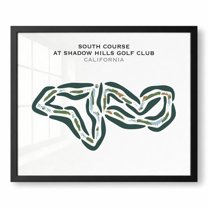 South Course at Shadow Hills Golf Club, California - Printed Golf Courses
