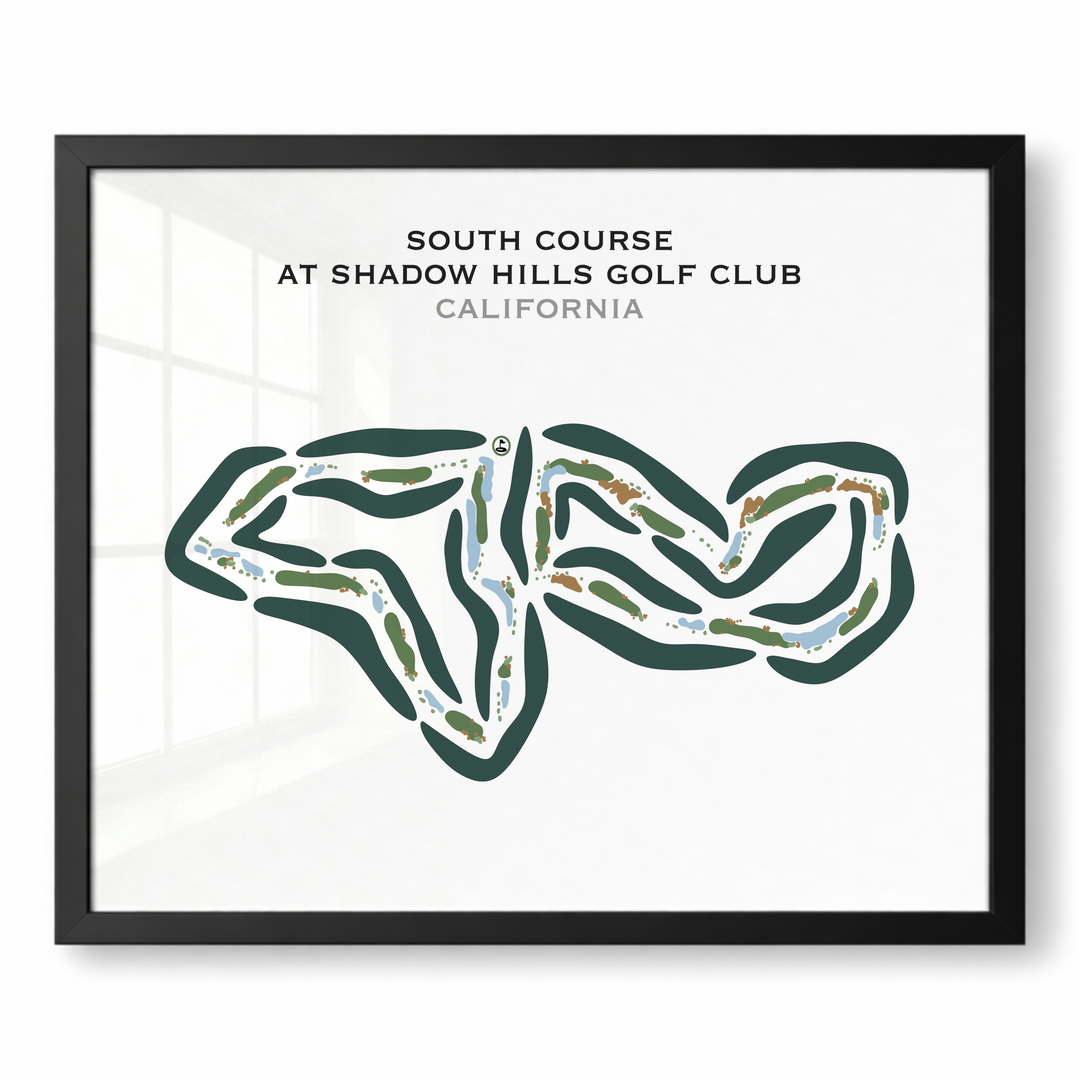 South Course at Shadow Hills Golf Club, California - Printed Golf Courses