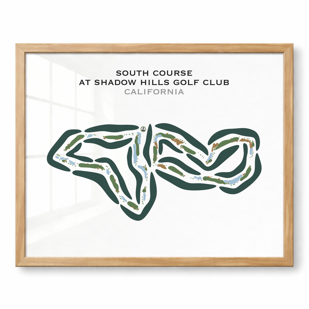South Course at Shadow Hills Golf Club, California - Printed Golf Courses